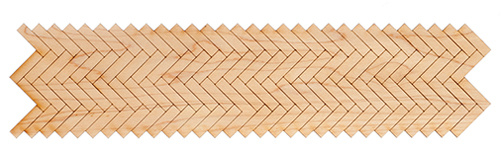 Dollhouse Miniature Herringbone Flooring